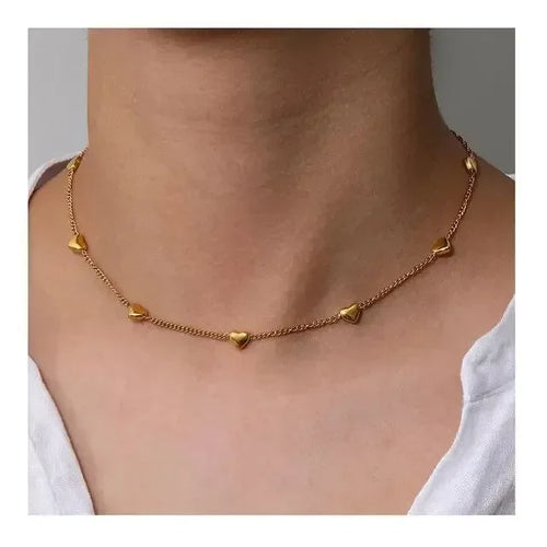 Luxy In Love Heart Chain Necklace - Diatoms