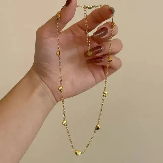 Luxy In Love Heart Chain Necklace - Diatoms